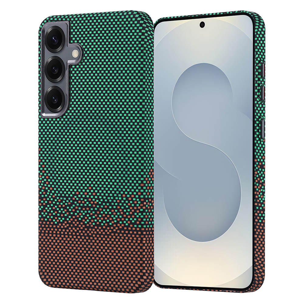 Samsung Galaxy S25 Uyumlu Kılıf M-safe Şarj Özellikli Karbon Fiber Görünümlü Zore Nekst Kapak