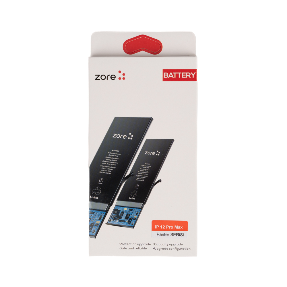[RNZ-T35799] Apple iPhone 12 Pro Max Uyumlu Zore Panter Serisi Batarya