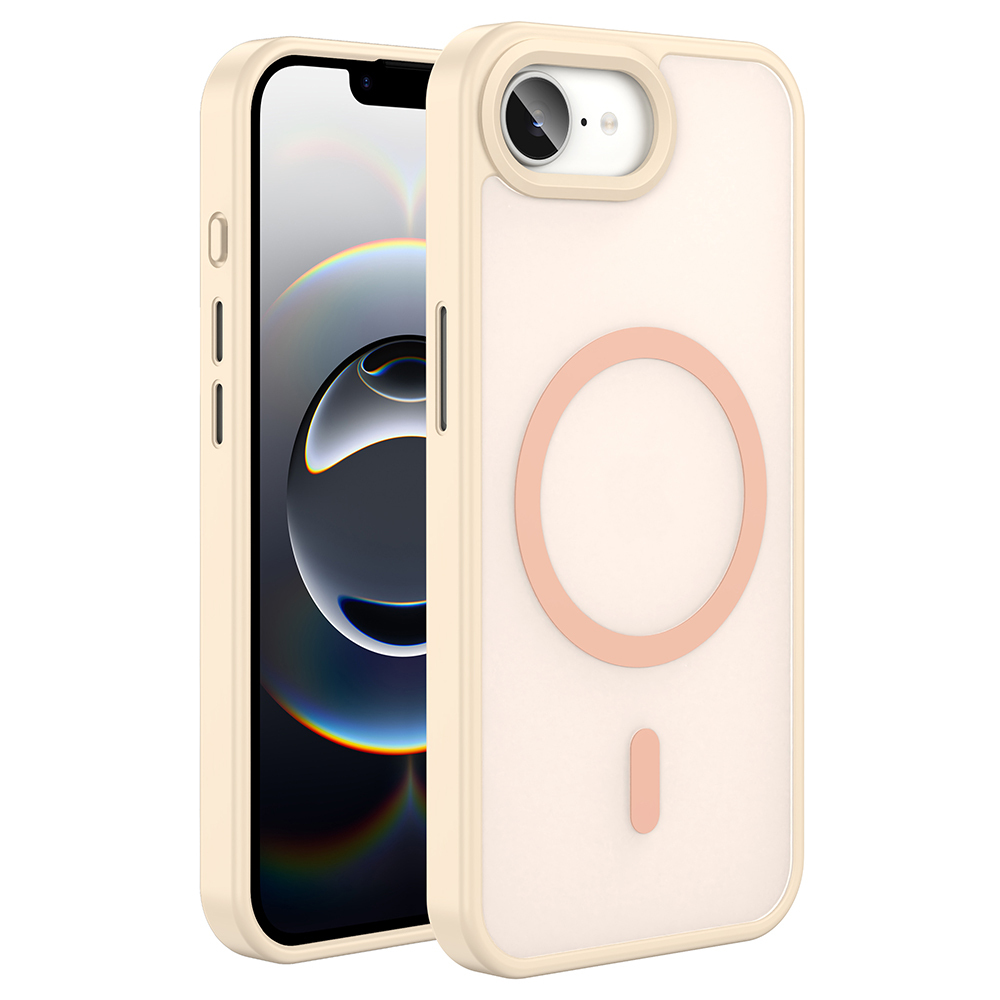 Apple iPhone 16E Uyumlu Kılıf M-safe Şarj Özellikli Mat Arka Yüzey Zore Sio Kapak