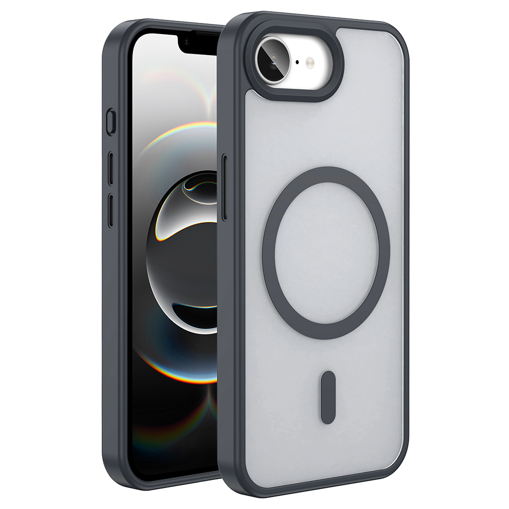 Apple iPhone 16E Uyumlu Kılıf M-safe Şarj Özellikli Mat Arka Yüzey Zore Sio Kapak