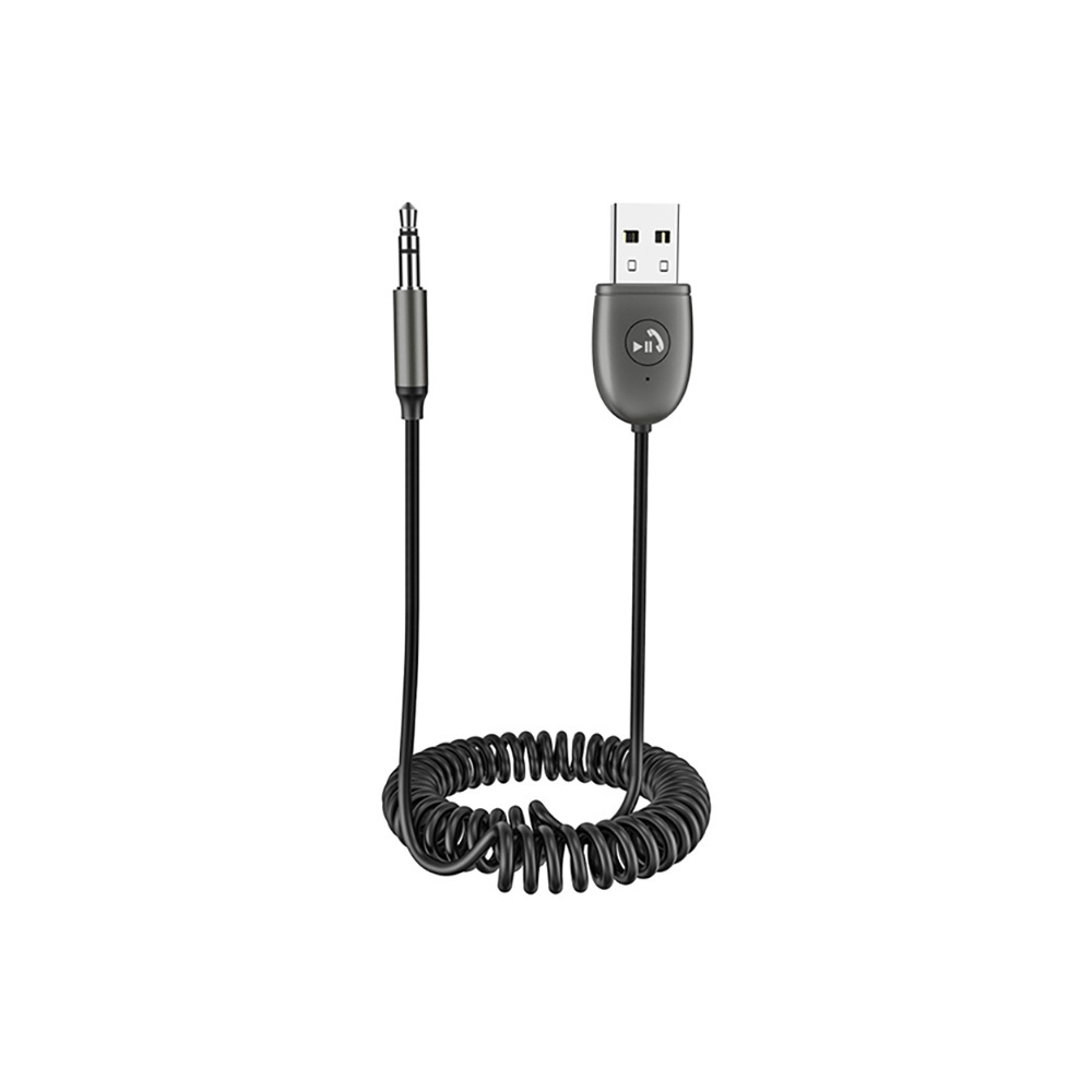 [RNZ-TA115693] Go Des GD-BT27 Spiral Kablo Tasarımlı AUX Bluetooth 5.1 Adaptör