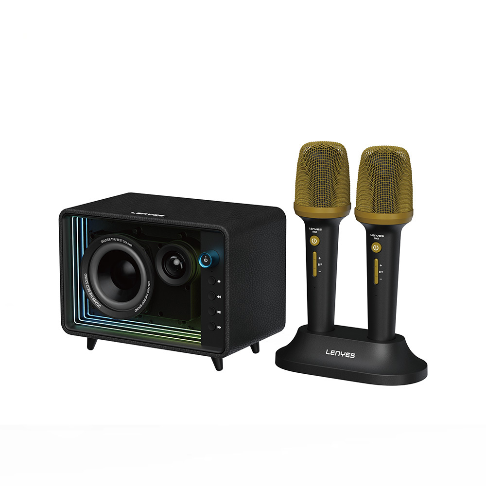 [RNZ-TA115751] Lenyes S862 Su Geçirmez Mikrofonlu Çoklu Giriş Karaoke Bluetooth Hoparlör v5.3 120W