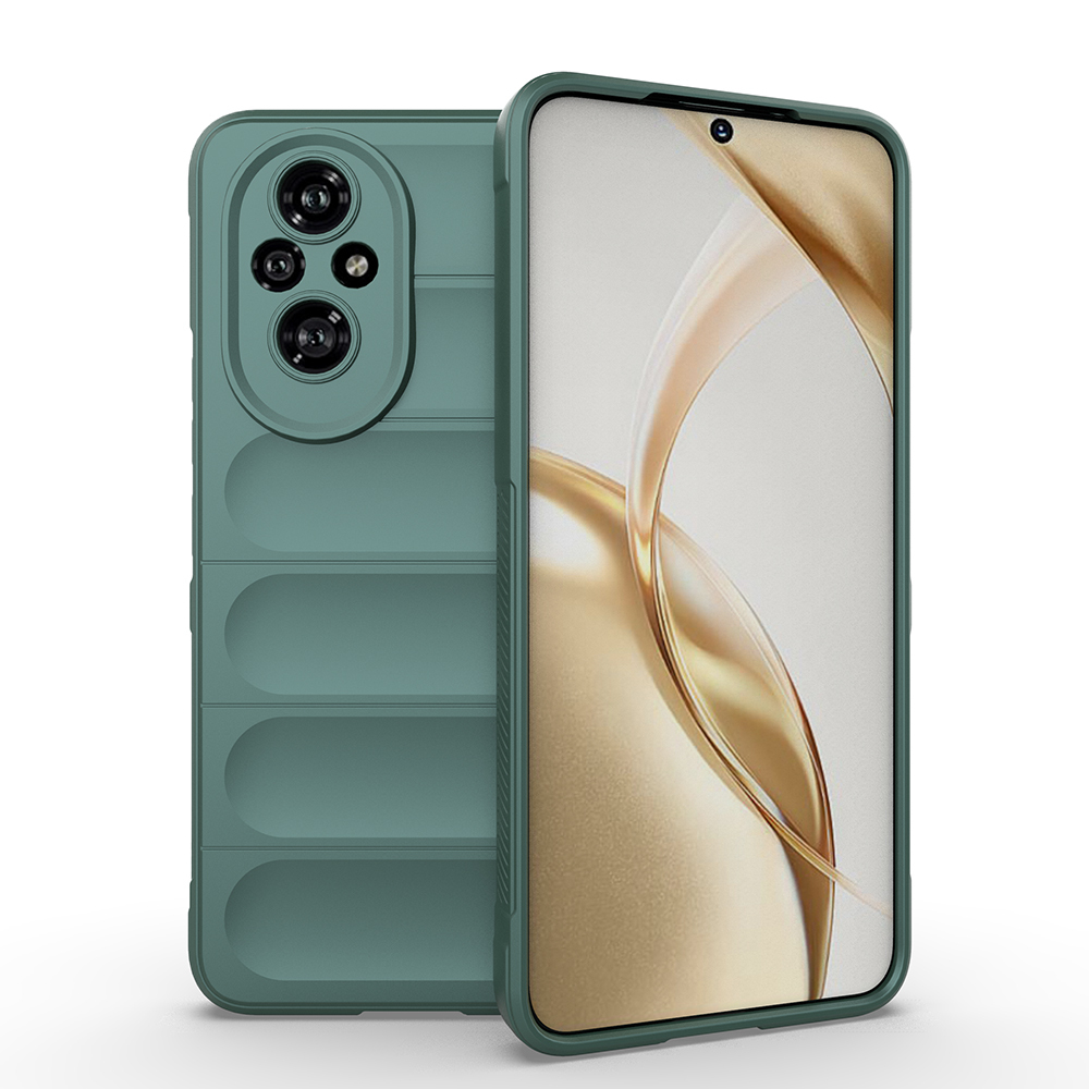 Honor 200 Pro Uyumlu Kılıf Esnek TPU Oyuklu Arka Yüzey Tasarımlı Zore Etnik Silikon Kapak