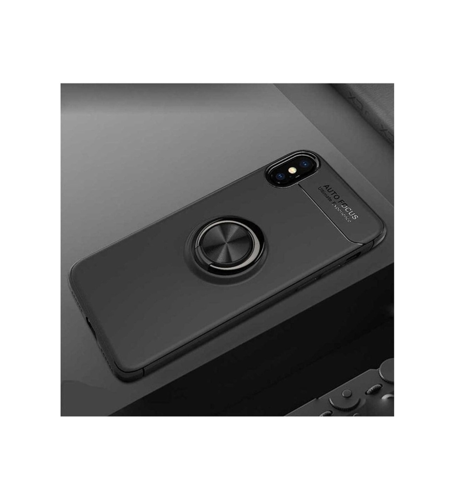[RNZ-TA13232] Apple iPhone X Uyumlu Kılıf Zore Ravel Silikon Kapak (Siyah)