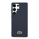Samsung Galaxy S25 Ultra Uyumlu Kılıf Lacoste Orjinal Lisanslı PU Pike Desenli Arka Yüzey İkonik Timsah Dokuma Logolu Kapak
