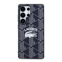 Samsung Galaxy S25 Ultra Uyumlu Kılıf Lacoste Orjinal Lisanslı M-safe Şarj Özellikli Mono Vintage Logo Kapak