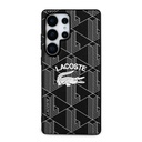 Samsung Galaxy S25 Ultra Uyumlu Kılıf Lacoste Orjinal Lisanslı M-safe Şarj Özellikli Mono Vintage Logo Kapak