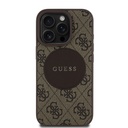 Apple iPhone 15 Pro Max Uyumlu Kılıf Guess Orjinal Lisanslı M-safe Şarj Özellikli Yazı Logolu Circle Classic Kapak