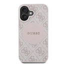 Apple iPhone 16 Uyumlu Kılıf Guess Orjinal Lisanslı M-safe Şarj Özellikli Yazı Logolu Circle Classic Kapak