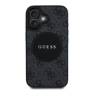 Apple iPhone 16 Uyumlu Kılıf Guess Orjinal Lisanslı M-safe Şarj Özellikli Yazı Logolu Circle Classic Kapak