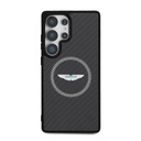 Samsung Galaxy S25 Ultra Uyumlu Kılıf Aston Martin Orjinal Lisanslı M-safe Şarj Özellikli Radyal Halka ve Karbon Fiber Tasarımlı Kapak