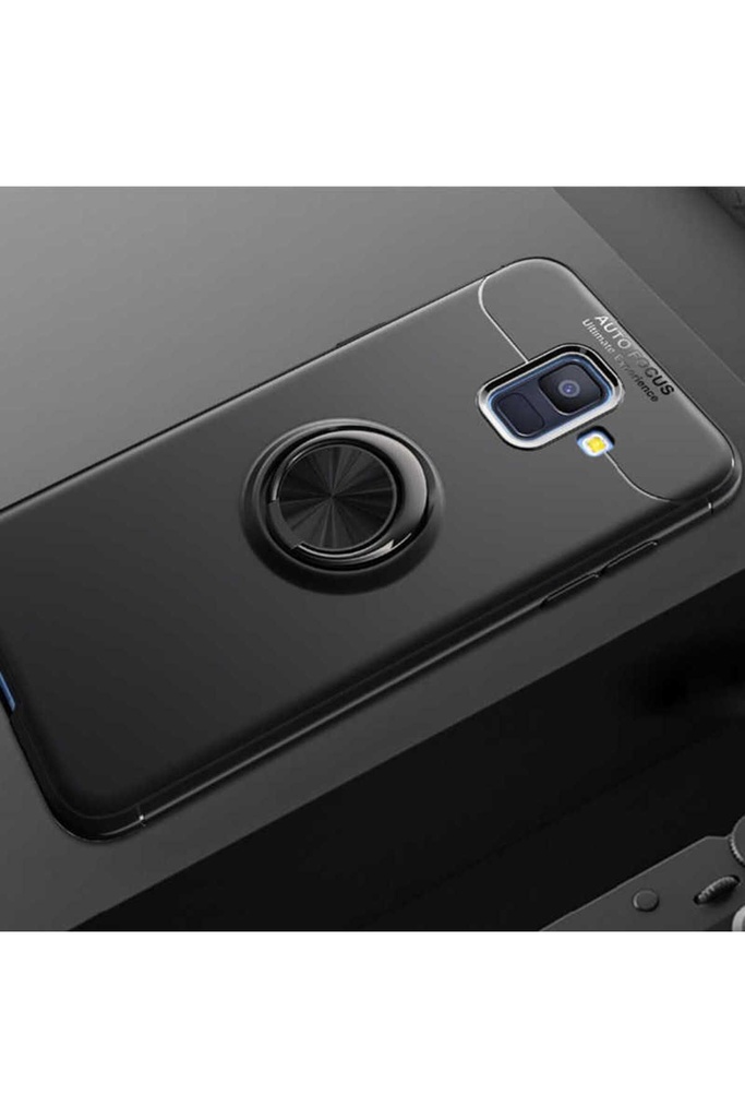 [RNZ-TA13244] Samsung Galaxy J6 Uyumlu Kılıf Zore Ravel Silikon Kapak (Siyah)