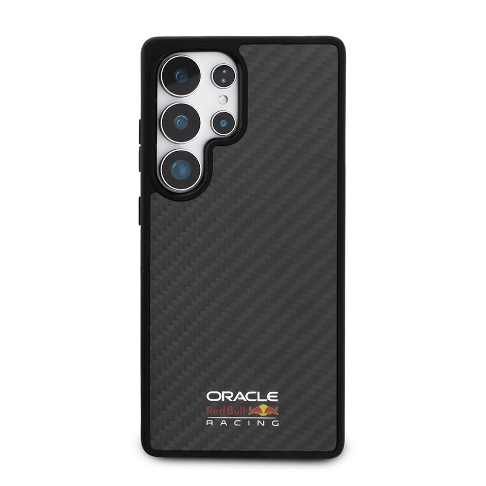 Samsung Galaxy S25 Ultra Uyumlu Kılıf Redbull Orjinal Lisanslı M-safe Şarj Özellikli Karbon Fiber Tasarımlı Parlayan Logolu Kapak