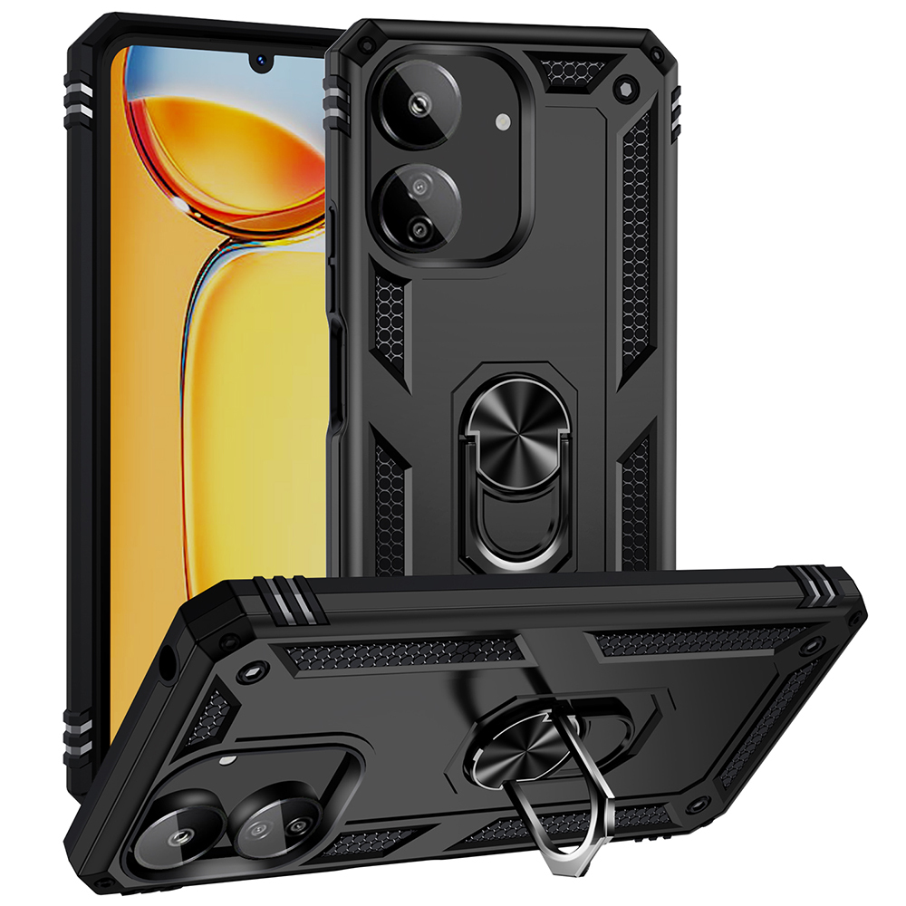 [RNZ-TA116514] Xiaomi Redmi 13C Uyumlu Kılıf Zore Vega Kapak (Siyah)
