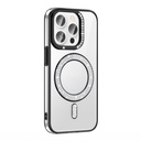 Apple iPhone 14 Pro Max Uyumlu Kılıf Pırlanta Taş Tasarımlı M-safe Şarj Özellikli Zore Karetta Silikon Kapak