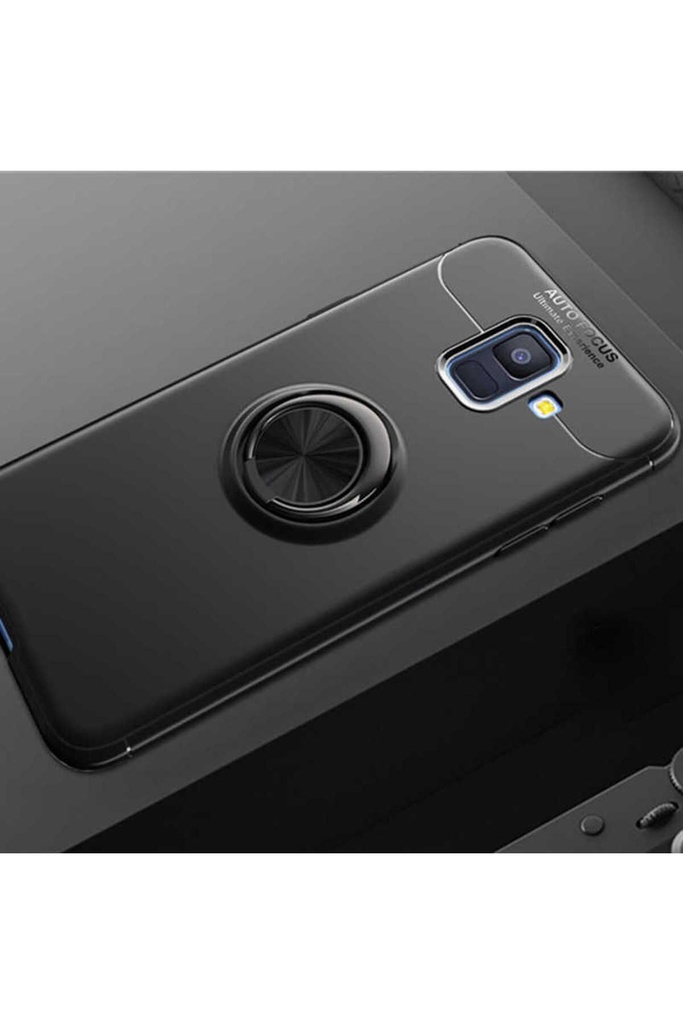 [RNZ-TA13256] Samsung Galaxy A6 2018 Uyumlu Kılıf Zore Ravel Silikon Kapak (Siyah)