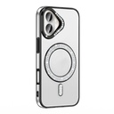 Apple iPhone 16 Plus Uyumlu Kılıf Pırlanta Taş Tasarımlı M-safe Şarj Özellikli Zore Karetta Silikon Kapak