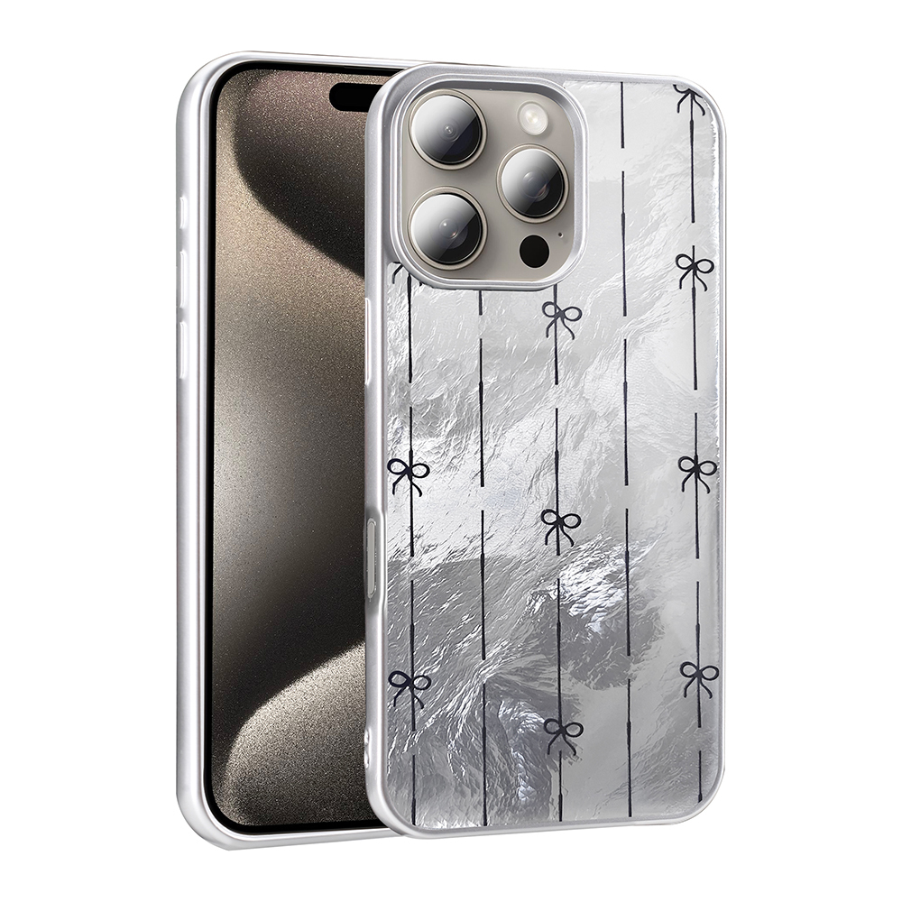 [RNZ-TA118483] Apple iPhone 16 Pro Uyumlu Kılıf Desenli Zore Mep Kapak (Küçük Fiyonk)