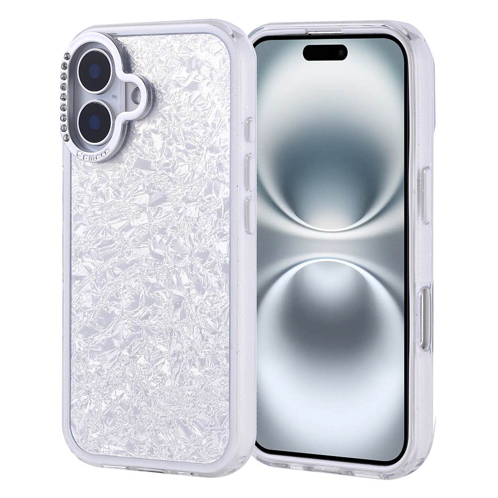 Apple iPhone 16 Uyumlu Kılıf Taşlı Tasarımlı Zore Kapi Kapak