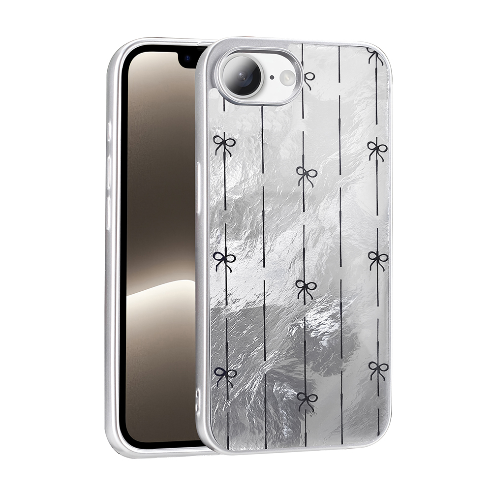 [RNZ-TA118717] Apple iPhone 16E Uyumlu Kılıf Desenli Zore Mep Kapak (Küçük Fiyonk)