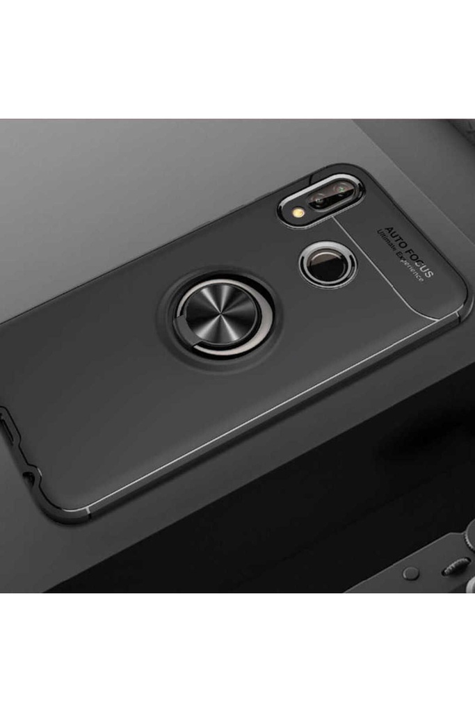 [RNZ-TA13292] Huawei P20 Lite Uyumlu Kılıf Zore Ravel Silikon Kapak (Siyah)