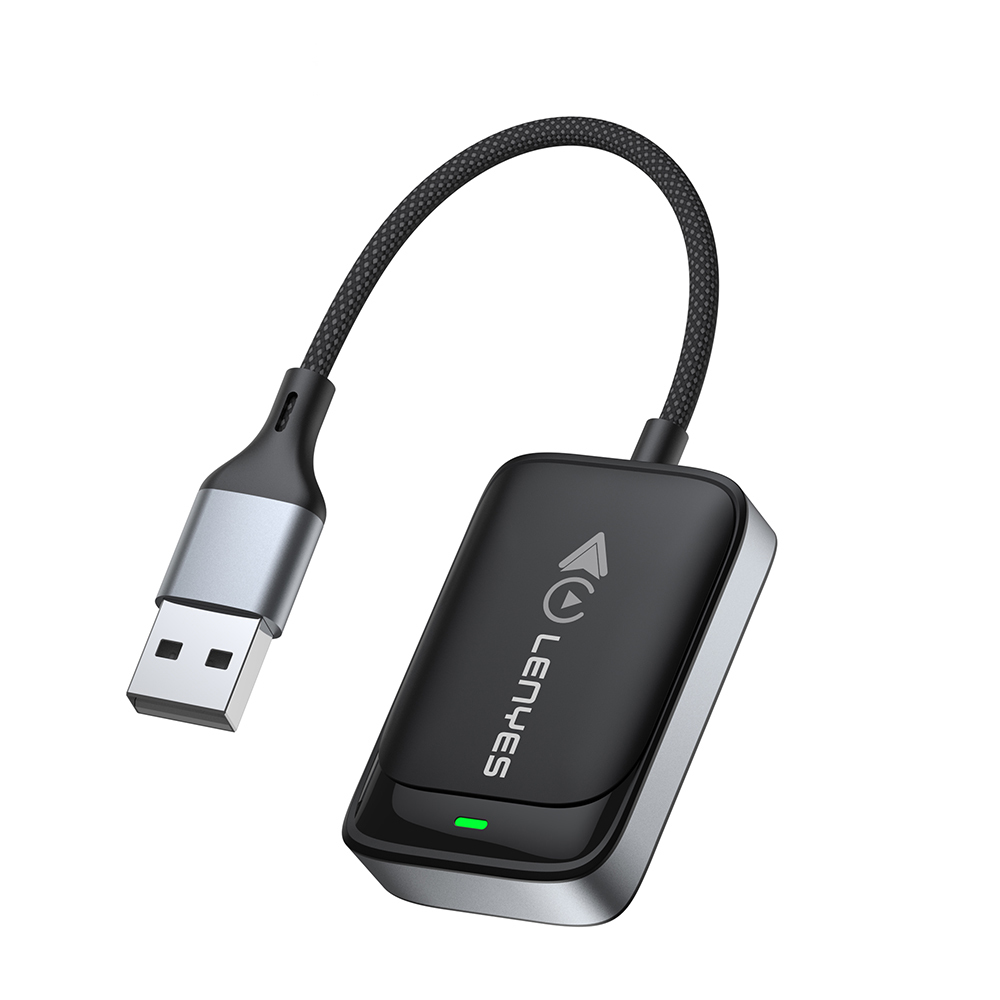 Lenyes LCP03 Android Auto Destekli CarPlay USB Bluetooth 5.0 Wireless Transmitter Adaptör