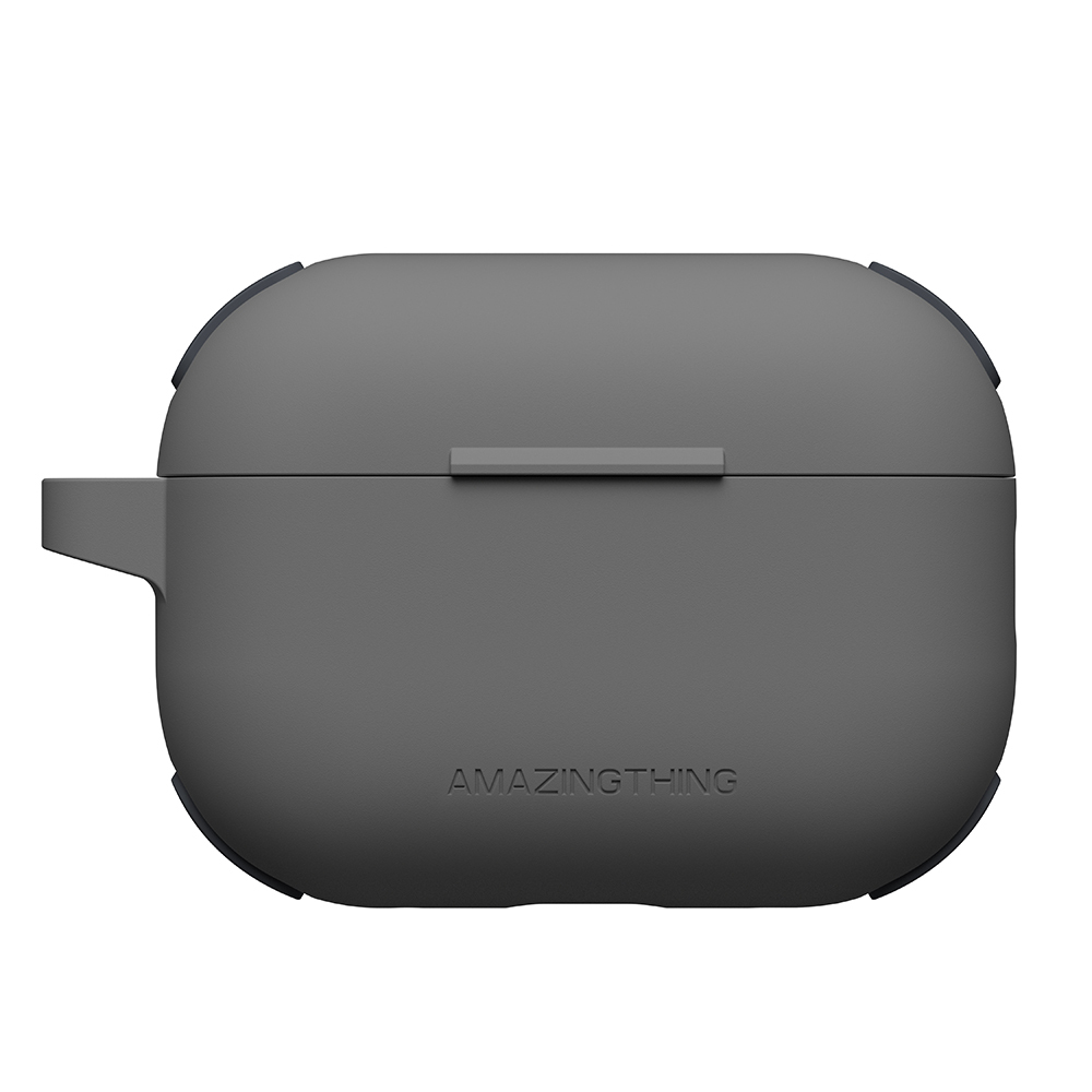 [RNZ-TA119070] Apple Airpods Pro 2 Uyumlu Amazingthing Airbag Köşe Tasarımlı Omni Serisi Silikon Kapak (Siyah)