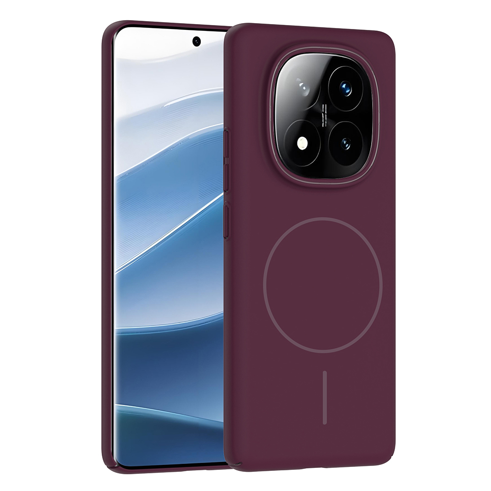 Xiaomi Redmi Note 14 Pro 4G Uyumlu Kılıf M-safe Şarj Özellikli Zore Ruby Sert Kapak