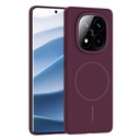 Xiaomi Redmi Note 14 Pro 4G Uyumlu Kılıf M-safe Şarj Özellikli Zore Ruby Sert Kapak
