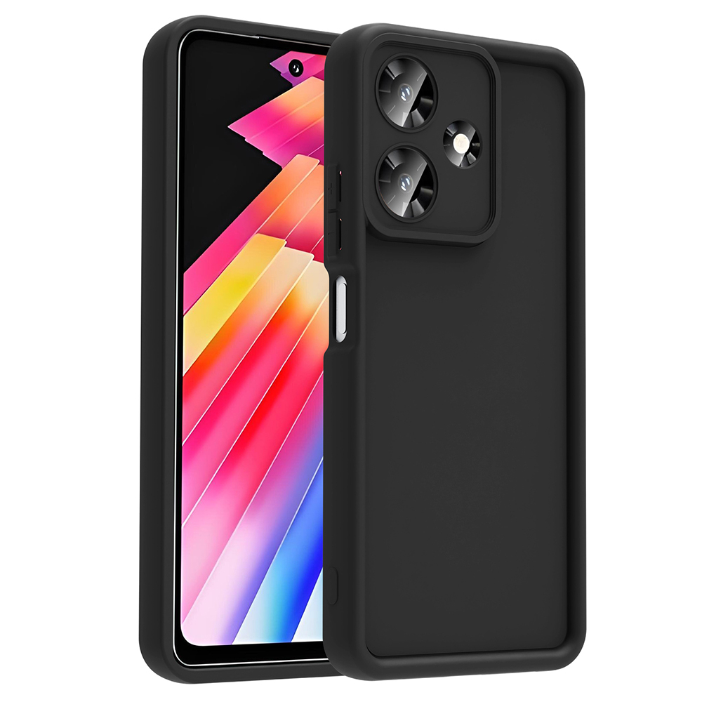 [RNZ-TA117693] Infinix Hot 30i Uyumlu Kılıf Kamera Korumalı Zore Ananas Kapak (Siyah)