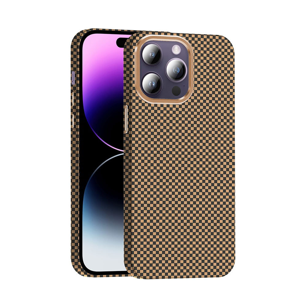 Apple iPhone 14 Pro Max Uyumlu Kılıf M-safe Şarj Özellikli Karbon Fiber Görünümlü Zore Gros Kapak