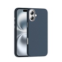 Apple iPhone 16 Uyumlu Kılıf M-safe Şarj Özellikli Karbon Fiber Görünümlü Zore Gros Kapak