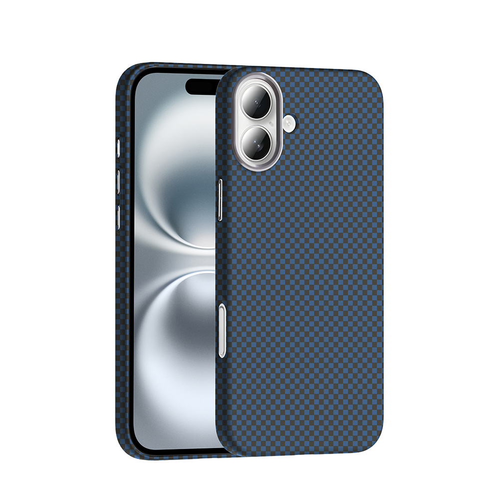 Apple iPhone 16 Plus Uyumlu Kılıf M-safe Şarj Özellikli Karbon Fiber Görünümlü Zore Gros Kapak