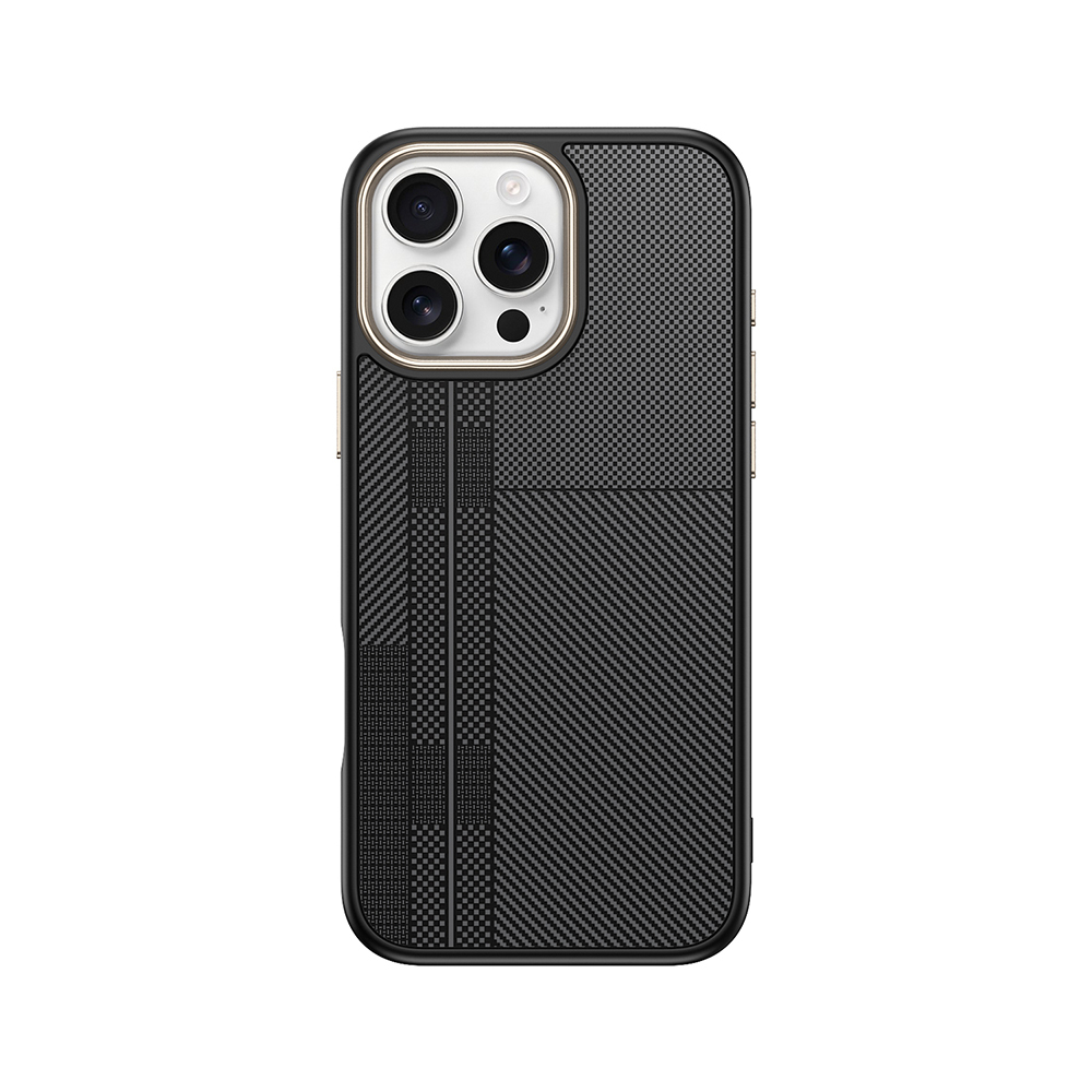 Apple iPhone 16 Pro Max Uyumlu Kılıf M-safe Şarj Özellikli Karbon Fiber Görünümlü Zore Antina Kapak