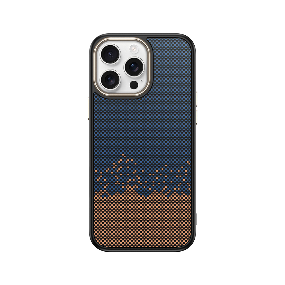 Apple iPhone 15 Pro Uyumlu Kılıf M-safe Şarj Özellikli Karbon Fiber Görünümlü Zore Antina Kapak