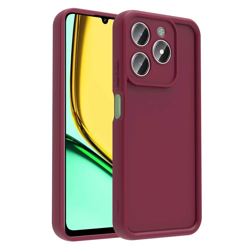 Realme C61 Uyumlu Kılıf Kamera Korumalı Zore Ananas Kapak
