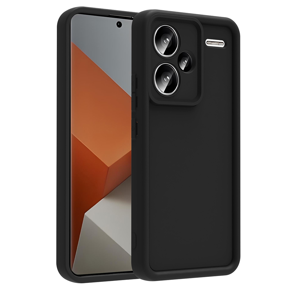 [RNZ-TA117567] Xiaomi Redmi Note 13 Pro Plus Uyumlu Kılıf Kamera Korumalı Zore Ananas Kapak (Siyah)
