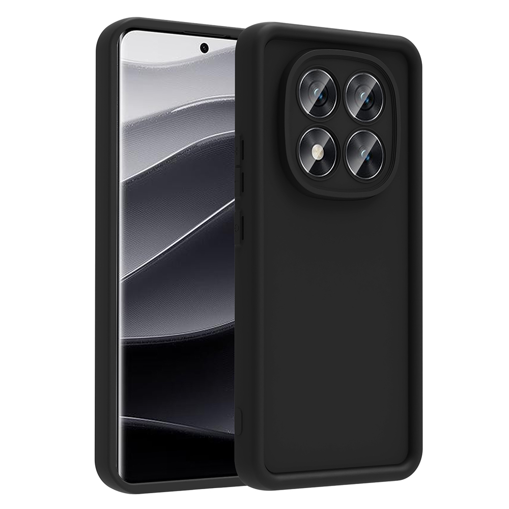 [RNZ-TA117579] Xiaomi Poco X7 Uyumlu Kılıf Kamera Korumalı Zore Ananas Kapak (Siyah)