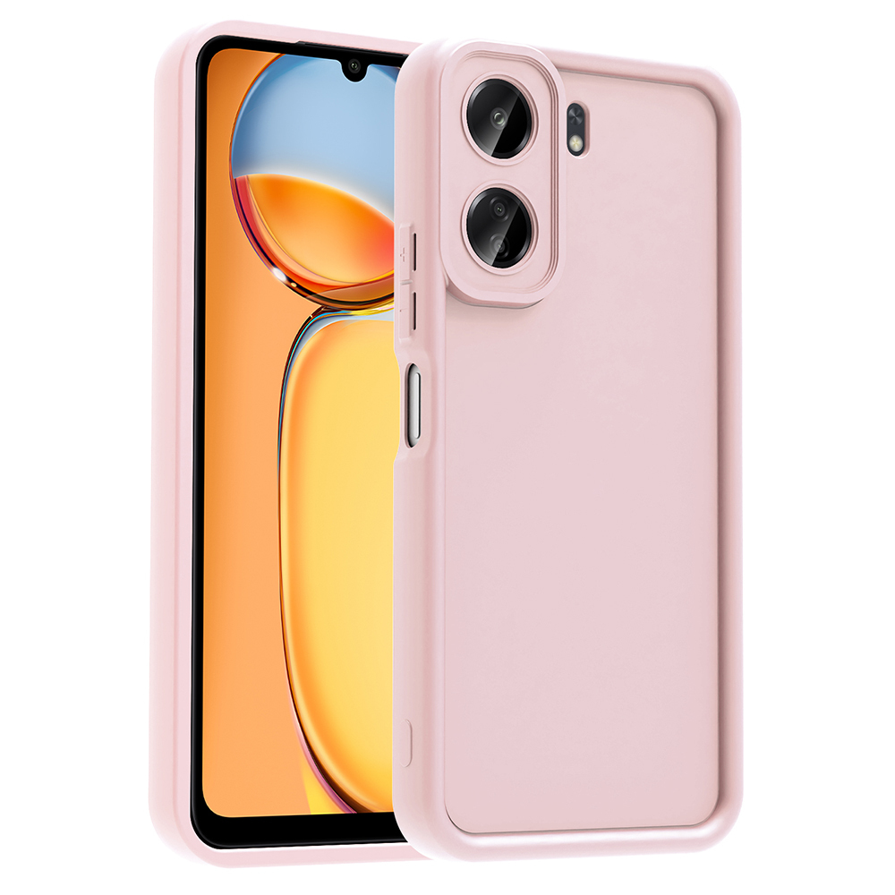 Xiaomi Redmi 13C Uyumlu Kılıf Kamera Korumalı Zore Ananas Kapak