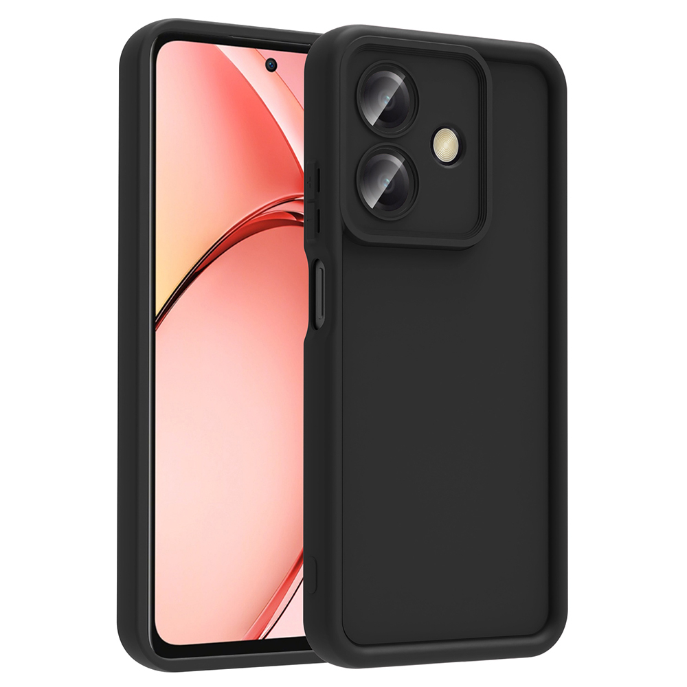 [RNZ-TA117634] Oppo A3 Uyumlu Kılıf Kamera Korumalı Zore Ananas Kapak (Siyah)