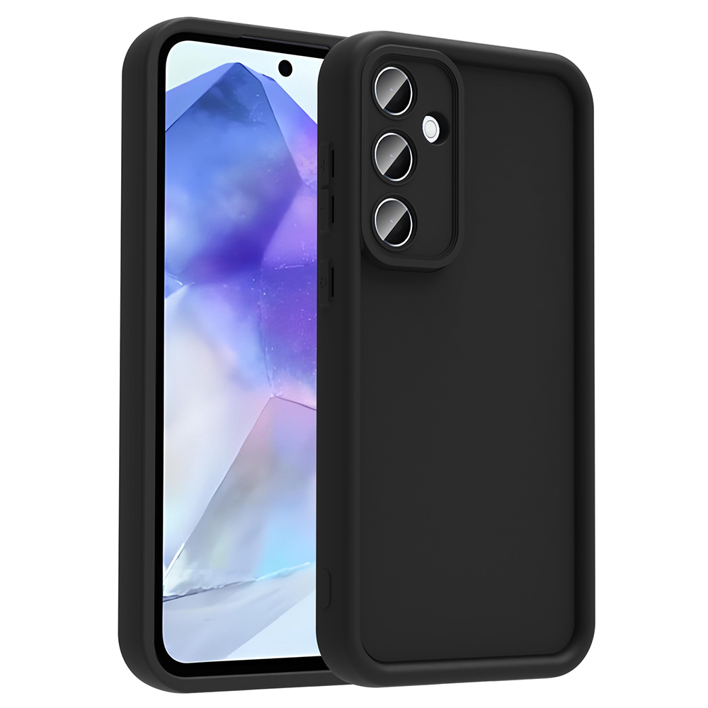 [RNZ-TA117618] Samsung Galaxy A56 Uyumlu Kılıf Kamera Korumalı Zore Ananas Kapak (Siyah)
