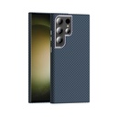 Samsung Galaxy S23 Ultra Uyumlu Kılıf M-safe Şarj Özellikli Karbon Fiber Görünümlü Zore Gros Kapak