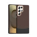 Samsung Galaxy S25 Ultra Uyumlu Kılıf M-safe Şarj Özellikli Karbon Fiber Görünümlü Zore Gros Kapak