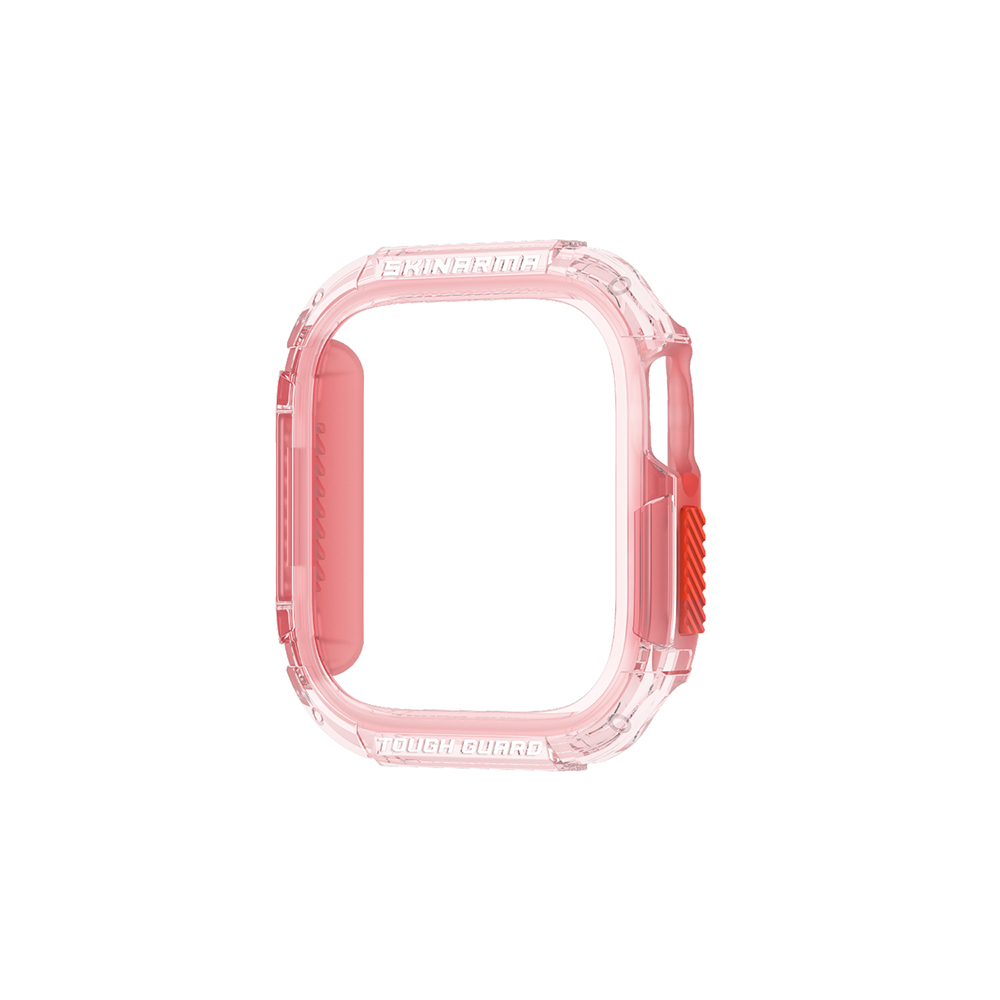 [RNZ-TA117867] Apple Watch 10 42mm Uyumlu Skinarma Atom TPU Kasa Koruyucu (Pembe)