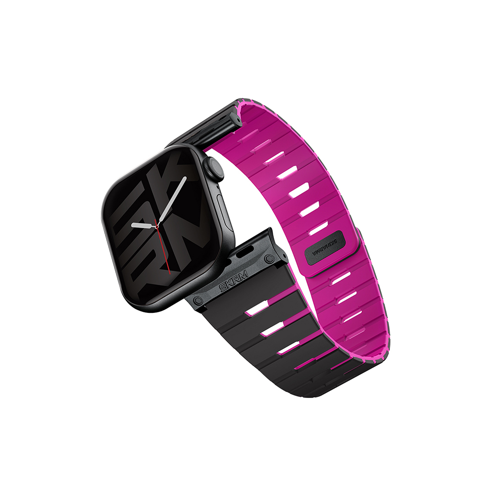 Apple Watch 38mm Uyumlu Skinarma Gemini Serisi TPU Magnetik Silikon Kordon