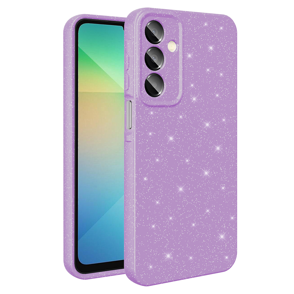 Samsung Galaxy A16 Uyumlu Kılıf Kamera Korumalı Simli Lüks Zore Koton Kapak