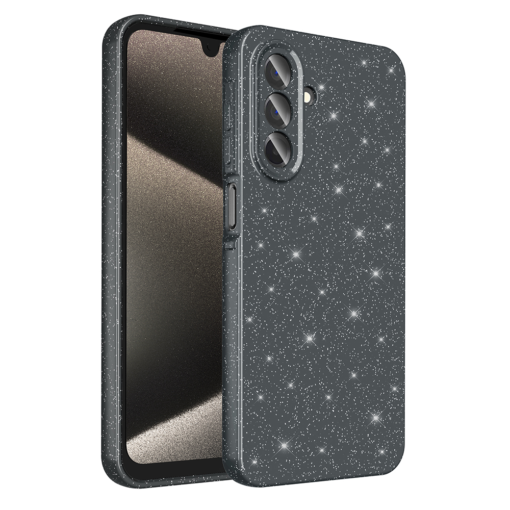 Samsung Galaxy A26 Uyumlu Kılıf Kamera Korumalı Simli Lüks Zore Koton Kapak