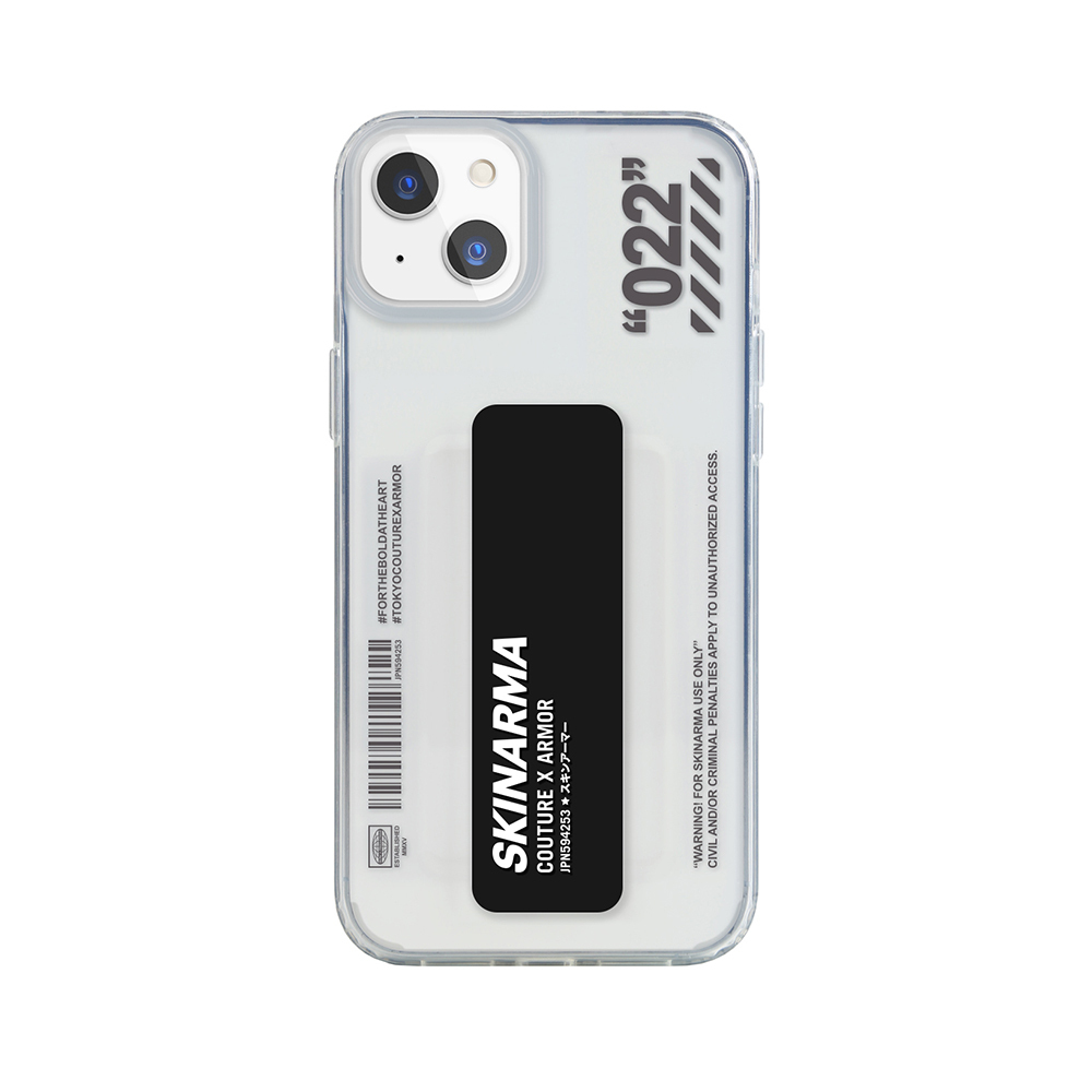 Apple iPhone 13 Uyumlu Kılıf Skinarma Şeffaf Desenli Kaze Kapak