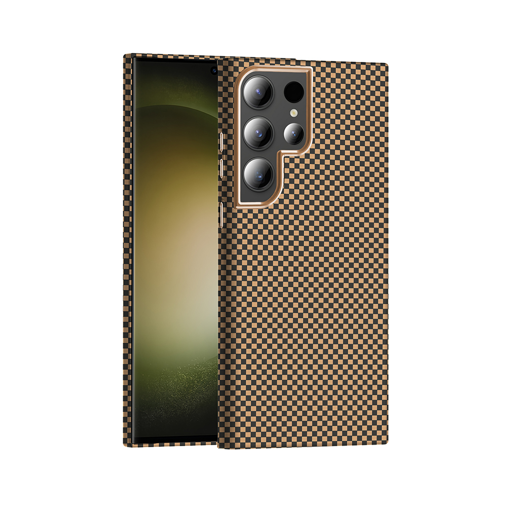 Samsung Galaxy S24 Ultra Uyumlu Kılıf M-safe Şarj Özellikli Karbon Fiber Görünümlü Zore Gros Kapak