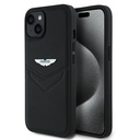 Apple iPhone 15 Uyumlu Kılıf Aston Martin Orjinal Lisanslı Victory Dizayn PU Deri Metal Logolu Kapak